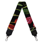 Embroidery Tulip Pattern Print Bag Strap