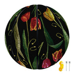 Embroidery Tulip Pattern Print Basketball