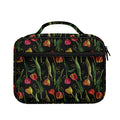 Embroidery Tulip Pattern Print Briefcase Bible Bag
