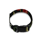 Embroidery Tulip Pattern Print Dog Collar