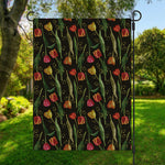 Embroidery Tulip Pattern Print Garden Flag