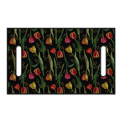 Embroidery Tulip Pattern Print Golf Cart Seat Cover