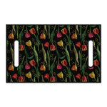 Embroidery Tulip Pattern Print Golf Cart Seat Cover