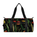 Embroidery Tulip Pattern Print Gym Bag