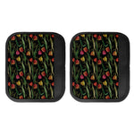 Embroidery Tulip Pattern Print Handle Covers