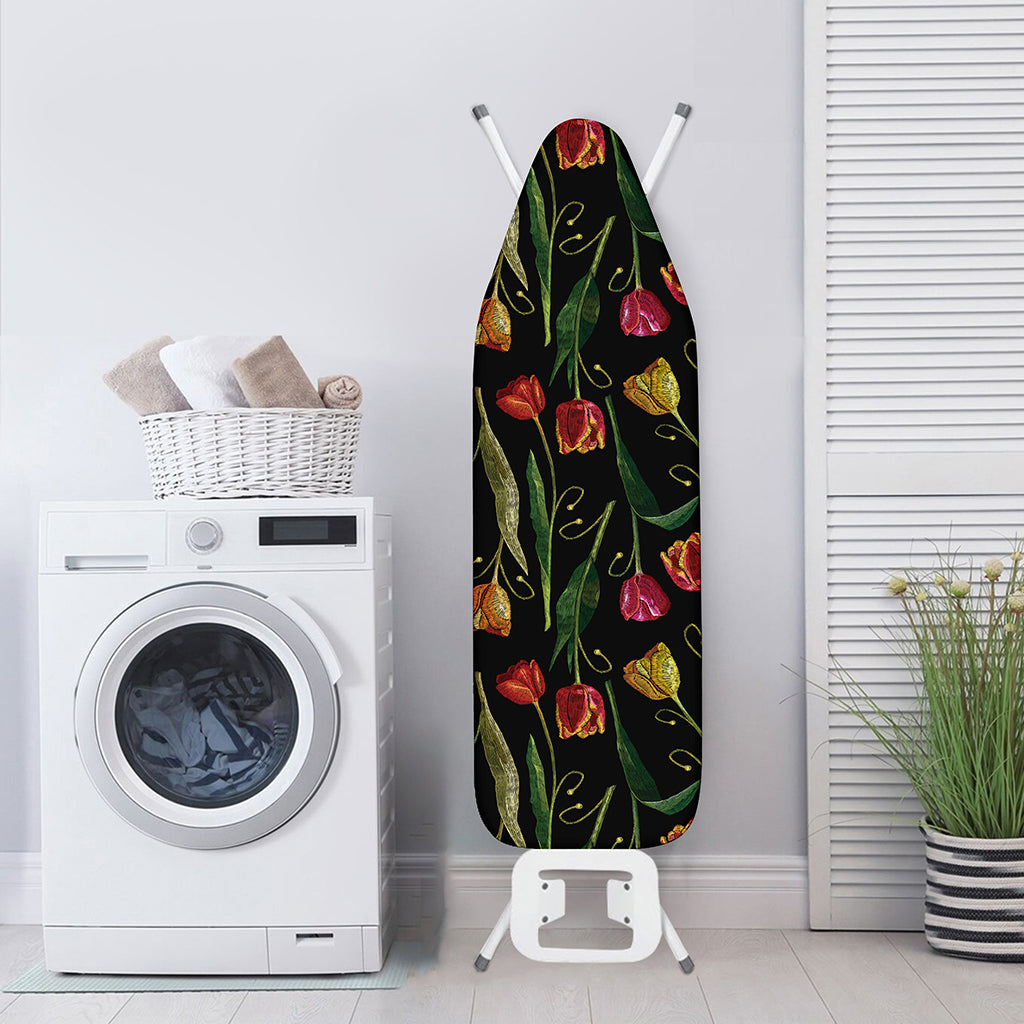 Embroidery Tulip Pattern Print Ironing Board Cover