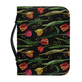 Embroidery Tulip Pattern Print Leather Bible Cover