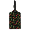 Embroidery Tulip Pattern Print Luggage Tag