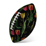 Embroidery Tulip Pattern Print Rugby Ball