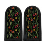 Embroidery Tulip Pattern Print Skillet Handle Cover