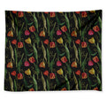 Embroidery Tulip Pattern Print Tapestry