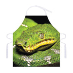 Emerald Tree Boa Snake Print Adjustable Apron