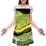Emerald Tree Boa Snake Print Adjustable Apron