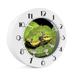 Emerald Tree Boa Snake Print Alarm Clock