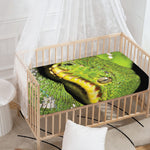 Emerald Tree Boa Snake Print Baby Crib Sheet