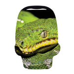Emerald Tree Boa Snake Print Baby Seat Cover