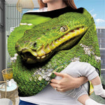 Emerald Tree Boa Snake Print Baby Seat Cover