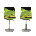 Emerald Tree Boa Snake Print Bar Stool Covers