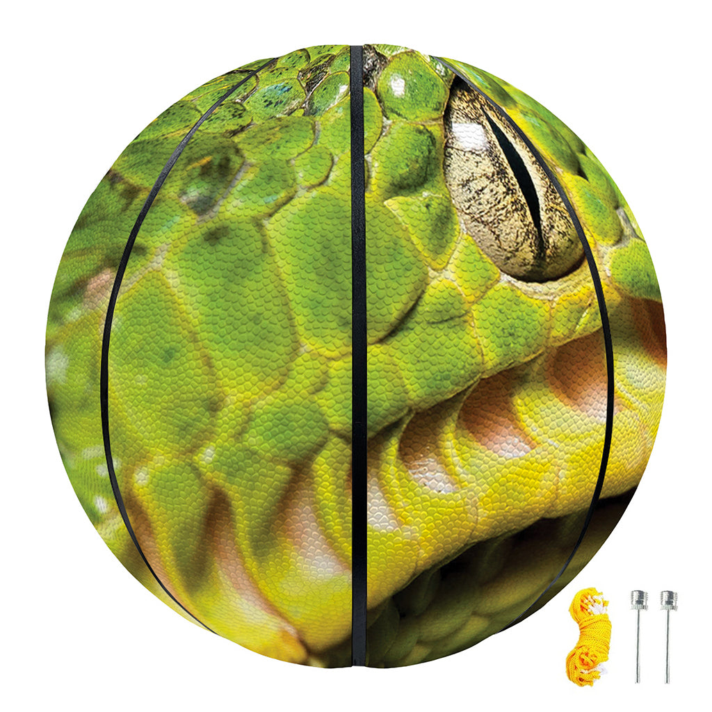 Emerald Tree Boa Snake Print Basketball