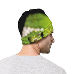 Emerald Tree Boa Snake Print Beanie