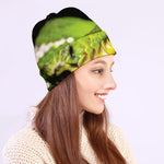 Emerald Tree Boa Snake Print Beanie