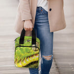 Emerald Tree Boa Snake Print Bible Tote Bag