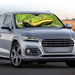 Emerald Tree Boa Snake Print Car Windshield Sun Shade