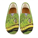 Emerald Tree Boa Snake Print Casual Shoes