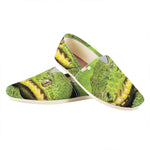 Emerald Tree Boa Snake Print Casual Shoes