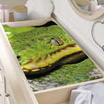 Emerald Tree Boa Snake Print Changing Pad Cover