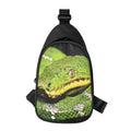 Emerald Tree Boa Snake Print Sling Bag