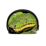Emerald Tree Boa Snake Print Coin Purse