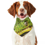 Emerald Tree Boa Snake Print Dog Bandana