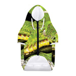 Emerald Tree Boa Snake Print Dog Zip Up Hoodie