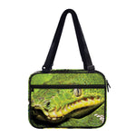 Emerald Tree Boa Snake Print Double Strap Bible Bag