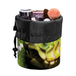 Emerald Tree Boa Snake Print Drawstring Makeup Bag