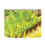 Emerald Tree Boa Snake Print Drum Lamp Shade