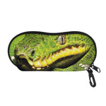 Emerald Tree Boa Snake Print Glasses Case