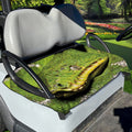 Emerald Tree Boa Snake Print Golf Cart Seat Cover