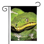 Emerald Tree Boa Snake Print House Flag