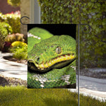 Emerald Tree Boa Snake Print House Flag