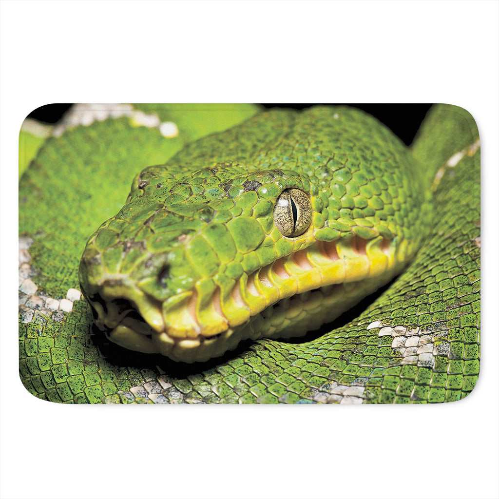 Emerald Tree Boa Snake Print Indoor Door Mat