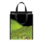 Emerald Tree Boa Snake Print Insulated Lunch Tote