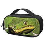 Emerald Tree Boa Snake Print Insulin Cooler Travel Case