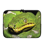 Emerald Tree Boa Snake Print Laptop Sleeve