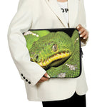 Emerald Tree Boa Snake Print Laptop Sleeve