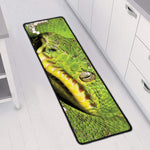 Emerald Tree Boa Snake Print Long Kitchen Mat