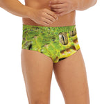 Emerald Tree Boa Snake Print Men's Briefs