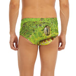 Emerald Tree Boa Snake Print Men's Briefs