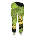 Emerald Tree Boa Snake Print Men's leggings